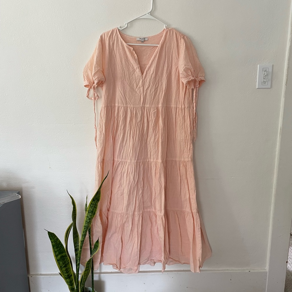 Madewell Swiss dot cotton midi dress